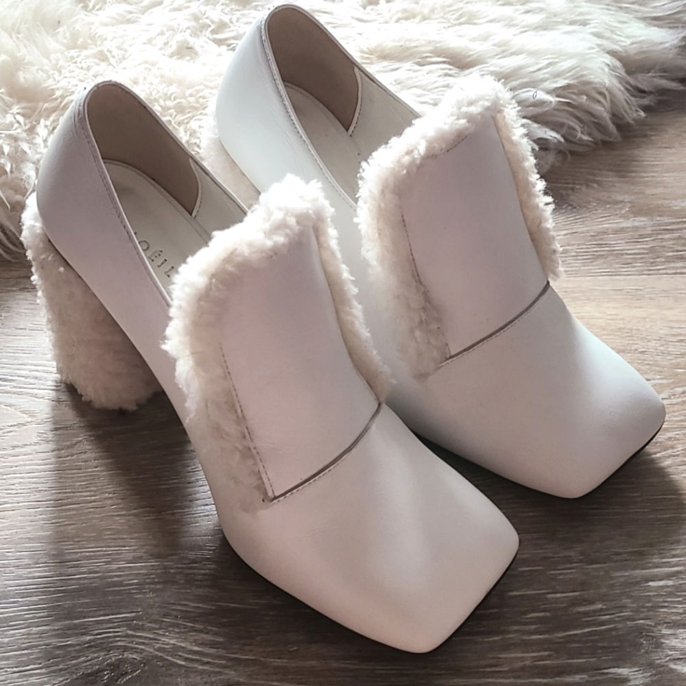 Shearling Heels Pumps - Picture 7 of 10